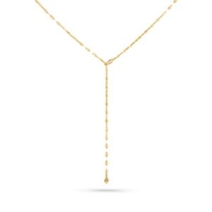 Elegant Gold Lariat Necklace